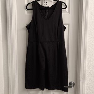Black Ponte Sheath Dress